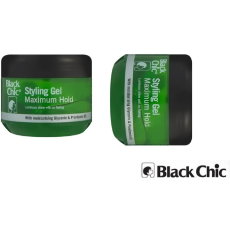10x Black chic Styling Gel Maximum Hold for Strong Styles All Hair Types  (250 ml)